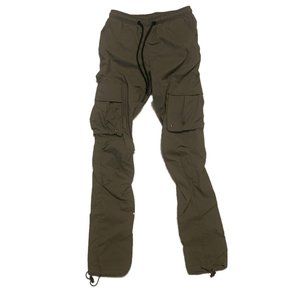 MENS S - Green khaki camo cargo joggers - Lightweight and great for spring